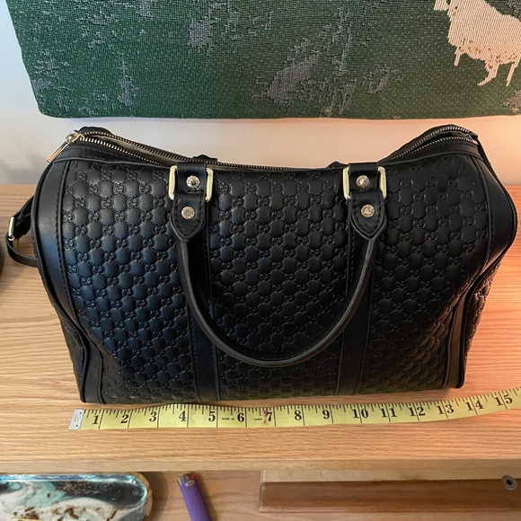 Black Top Handle Crossbody Carryon Bag - Picture 7 of 13